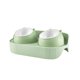 thumbnail image 2 of Comederos elevados para gatos, para interiores, inclinados y elevados, para el cuello Verde, 2 of 9