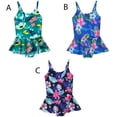 thumbnail image 5 of Toddler and Little Girls Floral 1-Piece Swimsuit Ruffled Tankini Bathing Suit UPF 50+, 5 of 5