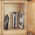 thumbnail image 2 of Rev-A-Shelf 18" Kitchen Cabinet Baking Sheet Tray Divider, Chrome, 2 of 7