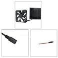 thumbnail image 4 of uds 20W 6 pulgadas Kit Solar Extractor de aire Mini ventilador Panel Solar ventilador accionado para perro pollo Hous, 4 of 5