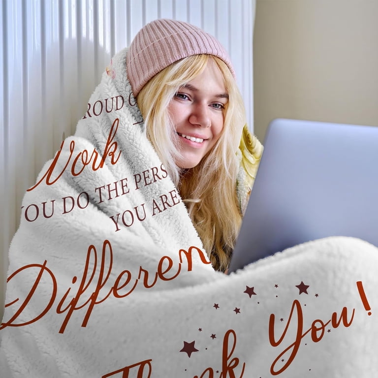 Thank You Hardcover Spiral Notebook - 160 Blank Pages, Funny Appreciation Gift For Coworkers, Boss, Mentor