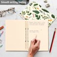 thumbnail image 5 of Notebook 8.3x5.7x0.4 Inch One Sizex1 Journey Note Diary Hardcover Notebook 60 Pages,80g Paper Writing Smooth and Not Easy to Break Christmas Style Leaves, 5 of 8