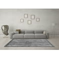 thumbnail image 3 of Ahgly Company Indoor Square Abstract Gray Modern Area Rugs, 6' Square, 3 of 4