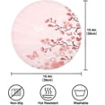 thumbnail image 3 of GZHJMY Pink Butterfly Cherry Flower Round Placemats, 4 Pack Table Mats for Kitchen Washable Non-Slip Place Mats Heat Resistant Place Mats for Kitchen Dining Table Decoration, 3 of 6