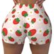 thumbnail image 2 of Fotbe Strawberry Floral Shorts Sin Costuras – Shorts Deportivos de Cintura Alta para Mujer, Elásticos para Gimnasio, Yoga, Running o Ciclismo-Small, 2 of 8