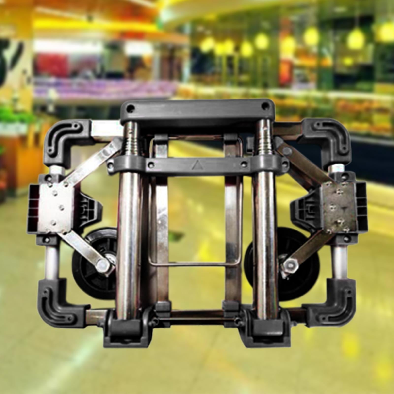 Lightweight Hand Truck Foldable Portable Fold up Hand Cart for Moving Black