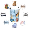 thumbnail image 4 of Susaid Giraffe Come Out From Zipper Print Waterproof Oxford Cloth Storage Circular Laundry Hamper BasketCapacity for Home-Small, 4 of 6