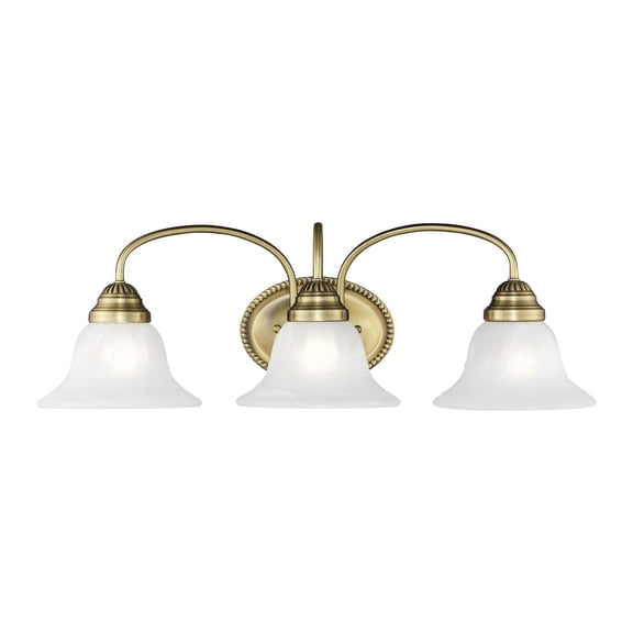 Livex Lighting Edgemont Bath Light in Antique Brass