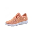 thumbnail image 2 of Remy-18k Youth Girl's fashion Flat Lace Up Light weight Glitter Sneaker Athletic Shoes, 2 of 2