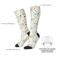 thumbnail image 4 of Logiee Wildflower Watercolor Print Gift Stocking Stuffers,Adult Stockings,Novelty Socks,Funny Socks Birthday Running Walking Sleeping, 4 of 6