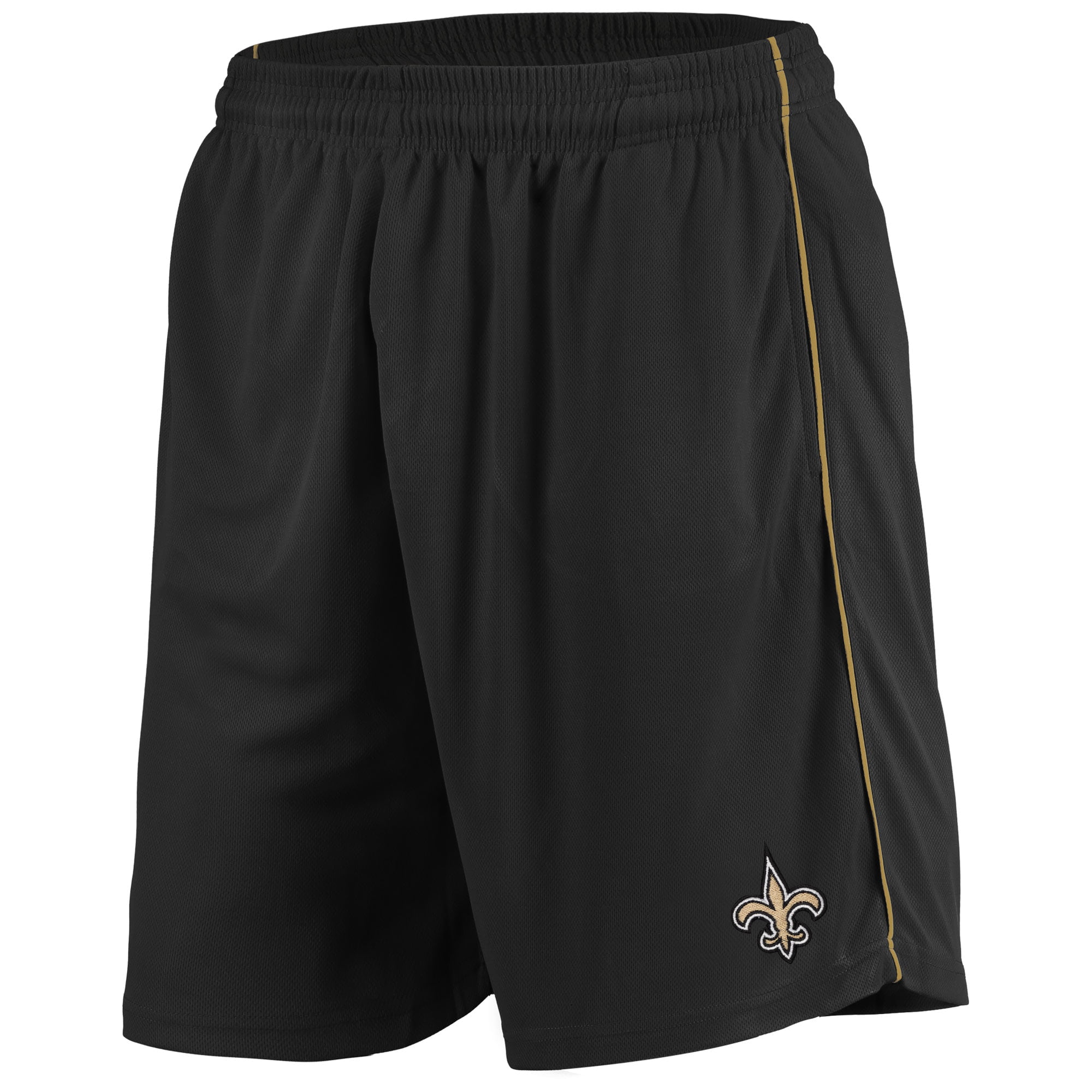 Men's Majestic Black New Orleans Saints Mesh Shorts - Walmart.com ...