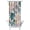 White-204, variant on Coastal Paradise Beachy Boho Shower Curtain, Waterproof Fabric with Tropical Sunset Palm Tree and Exotic Palm Tree Prints, Includes 6 Hooks, Perfect for Rental or Airbnb