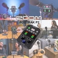 thumbnail image 2 of Grabador de micrófono USB Zoom PodTrak P2 para podcasters con tarjeta de 64 GB, 2 of 10