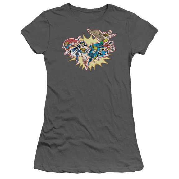 Dc - Please Get Me - Juniors Teen Girls Cap Sleeve Shirt - Medium