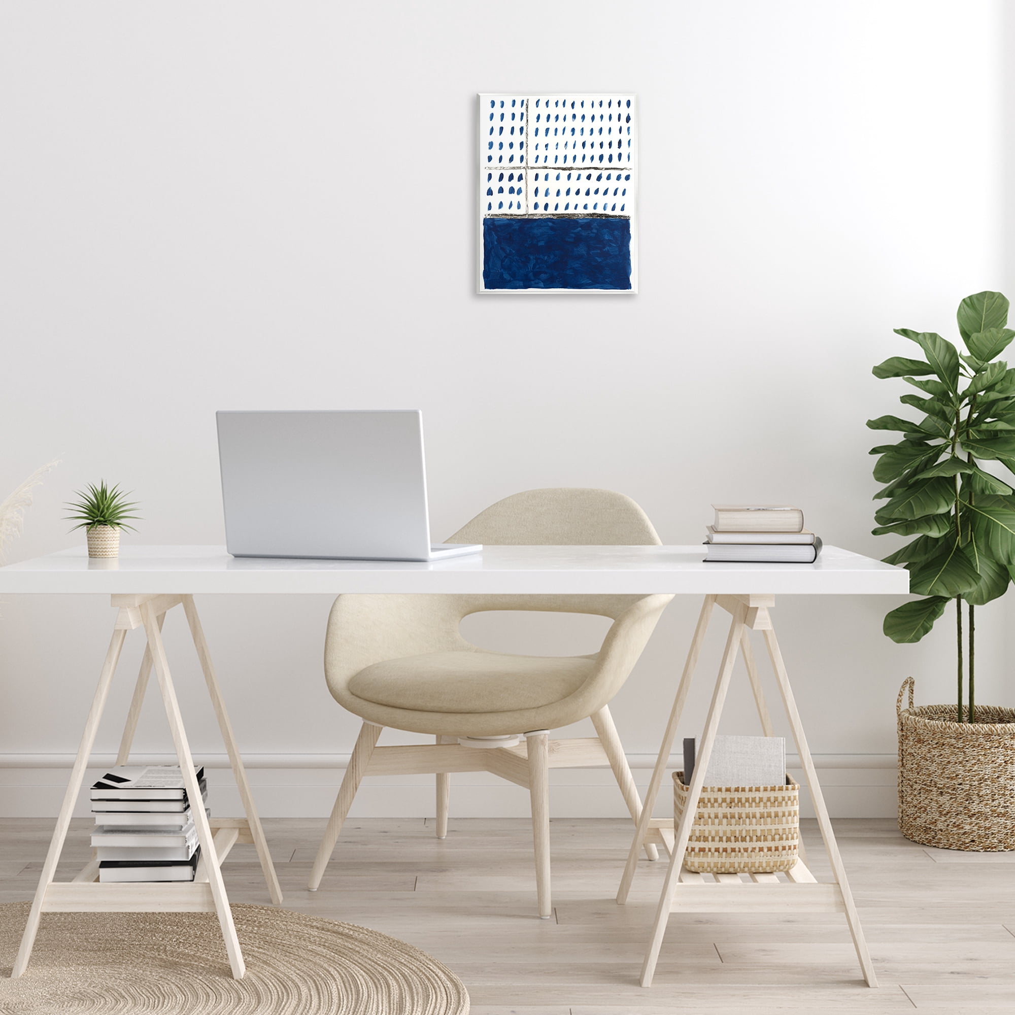 Stupell Industries Modern Dot Pattern Abstract Painting Unframed Art Print Wall Art, 11 x 14