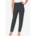thumbnail image 2 of Roaman's Women's Plus Size Classic Bend Over Pant Elastic Waist Pull On Dress Slacks, 2 of 5