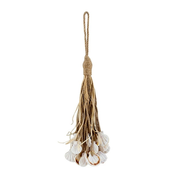 Hanging Pendant Creative Hemp Rope Hanging String Unique Hanging Decoration  Stylish Hanging Ornament for Home Living Room (Shell)