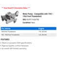thumbnail image 2 of Water Pump - Compatible with 1961 - 1963 Ford Thunderbird 1962, 2 of 2