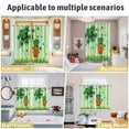 thumbnail image 5 of St. Patrick's Day Kitchen Curtains Window Panels, Spring Shamrock Leaves Gnomes Flower Green Insulated Window Treatment Curtain, Grommet Curtains for Bedroom/Living Room/Bathroom, 2 Piece 52"Wx84"L, 5 of 8