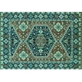 thumbnail image 1 of Ahgly Company Machine Washable Indoor Rectangle Persian Turquoise Blue Traditional Area Rugs, 2' x 3', 1 of 4