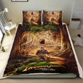 thumbnail image 1 of Los Cazadores del Arca Perdida Conjunto de sábanas temático, trío de piezas, cómodo y amigable con la piel, diseño único, regalo de decoración para el hogar para familiares, amigos y fans,135cm *200cm, 1 of 6