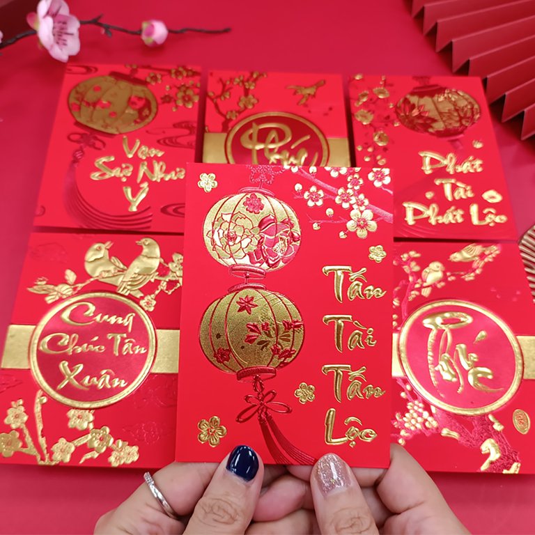 6pcs Chinese Red Envelopes 2023 Red Envelope Chinese With 6 Styles Rabbit  Patterns Emboss Foil Spring Festival Lucky Money Red Pockets In Chinese New  Year Lunar Rabbit Red Packets - Baby 