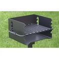 thumbnail image 6 of Pilot Rock CBP-135 Park Style Steel Outdoor BBQ Charcoal Grill w/ Swivel, 6 of 9