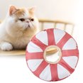 thumbnail image 4 of HEVIRGO Pet Recovery Collar Drawstring Adjustment Anti-licking Orange Pattern Pet Dog Cat Protective Collar Pet Supplies, 4 of 11