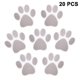 thumbnail image 1 of 20 piezas de pegatinas antideslizantes para bañera, peldaños de baño adhesivos con estampado de pata, 1 of 5
