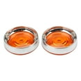 thumbnail image 1 of koolsoo 2 Pieces Motorcycle Turn Light Lens Covers Bezel for 1986 - The Latter Orange, 1 of 7
