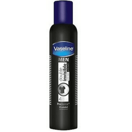 Vaseline Men Double Invisible Anti-Stain Anti-Mark Deodorant 48hr. Protection ProDerma 0% Alcohol Spray 8.45 oz