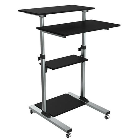 Mobile Work Station Stand Up Desk Walmart Com