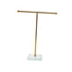 thumbnail image 3 of Organizador de joyas Estante de presentación de joyería Base estable de Metal soporte de joyería soporte de collar para tiendas de anillos escaparate Forma T Oro Yinane Organizador de joyas, 3 of 8