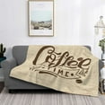 thumbnail image 2 of Yiaed Coffee Time (2) Print Blanket Throw Blanket Soft Cozy Flannel Blanket for Home Bed Sofa Couch Chair-40"x30", 2 of 6