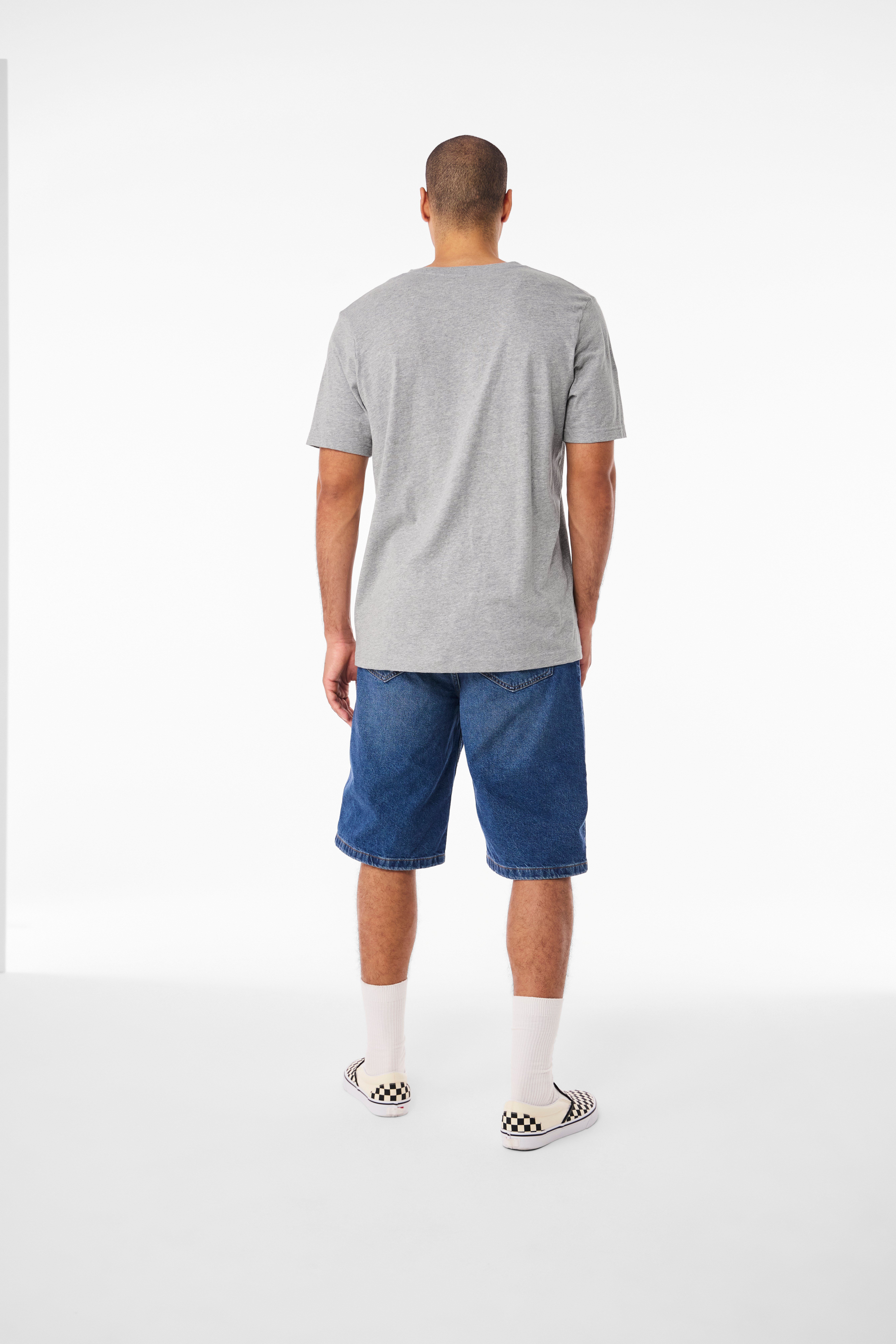 BELLA+CANVAS Adult Short Sleeve V-Neck Personalized T-Shirt, Create your own Designs, Athletic Heather, Grey, Extra Large, Unisex