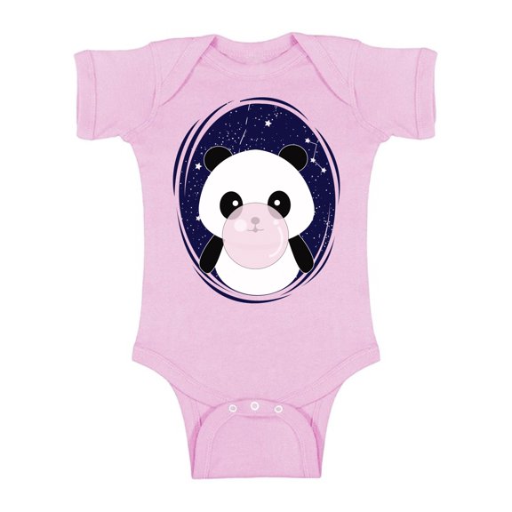 Awkward Styles Panda Bodysuit Short Sleeve for Newborn Baby Cute Baby Shower Gift Panda Birthday Outfit for Baby Girl Panda Birthday Outfit for Baby Boy Animal Lover Clothing for Kids