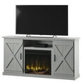 thumbnail image 4 of Twin Star Home Barn Door TV Stand for TVs up to 70 inches with ClassicFlame Electric Fireplace, Sargent Oak, 4 of 8