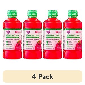 Parent's Choice Advantage Care Electrolyte Solution, Cherry Punch, 1L, 4 Pack