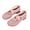 Pink, variant on Women's Crisscross Strap Mary Jane Flats Rhinestone Embellished Round Toe Soft Comfortable Casual Walking Shoes(36)
