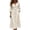 White, variant on Edvintorg Midi Dresses for Women Vacation Casual 3/4 Sleeve Button Down Dress Fashion Clothing Womens Sundresses with Pockets