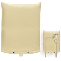 Lingsida Preventer Cover Insulated Pouch, Outdoor Pipe Insulation Cover, Winter Freeze Protection Water Well Pump Covers Sprinkler Valve Cover Insulated, Black