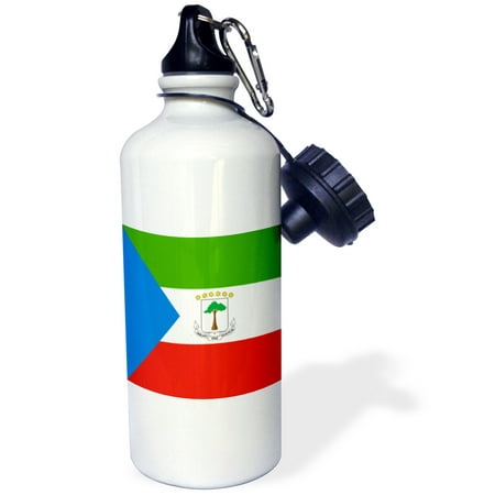 3dRose Flag of Equatorial Guinea - Equatoguinean - Equatorial Guinean - African world country flags Africa, Sports Water Bottle, 21oz