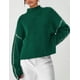 thumbnail image 4 of Suéter PRETTYGARDEN Otoño 2025 Cuello Alto Oversize Talla L - Verde Oscuro, 4 of 7