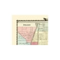 thumbnail image 4 of Historic City Map - Joliet Peru Freeport Illinois - Warner 1870 - Vintage Wall Art, 4 of 4