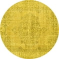 thumbnail image 1 of Ahgly Company Indoor Round Persian Yellow Traditional Area Rugs, 6' Round, 1 of 4