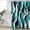 Aque, variant on Aqua Stripe Small Stall Shower Curtain, Waterproof Shower Curtains for Bathroom, Ombre Grey Moire Geometric Modern Abstract Washable Fabric Cloth Bath Curtain for Bathtub with Hooks 36x72 Inches