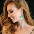 thumbnail image 1 of YSNOOWE 1Par Aretes Colgantes Deportivos Con De Lentejuelas Para Fanáticas Del Fútbol, 1 of 6