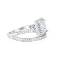 thumbnail image 2 of Radiant Cut Engagement Ring Simulated CZ 925 Sterling Silver Size 7, 2 of 3