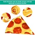 thumbnail image 5 of Manta de pizza 2.0 de doble cara, 300 g/m², cómoda, suave y cálida, manta de pizza de pepperoni para adultos, niños, viaje a casa, 60 pulgadas JM, 5 of 5
