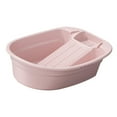 thumbnail image 5 of kowaku Washboard Basin,Cleaning Basin,Home,Multipurpose,Portable,Washtub Washboard Basin,Wash Tub with Washboard for Household,Pants , Pink, 5 of 9